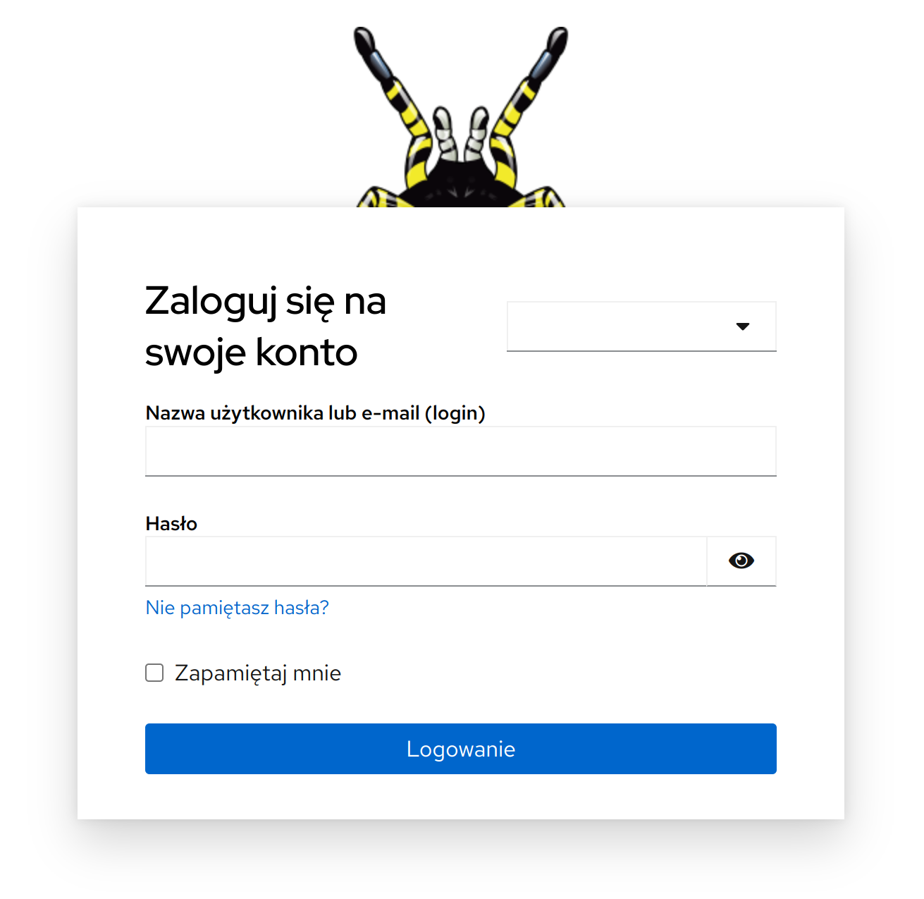 Ekran logowania - SSO MFA - Regalis Technologies
